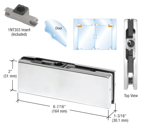 CRL PH20AA top door patch fitting (C.R. Laurence)
