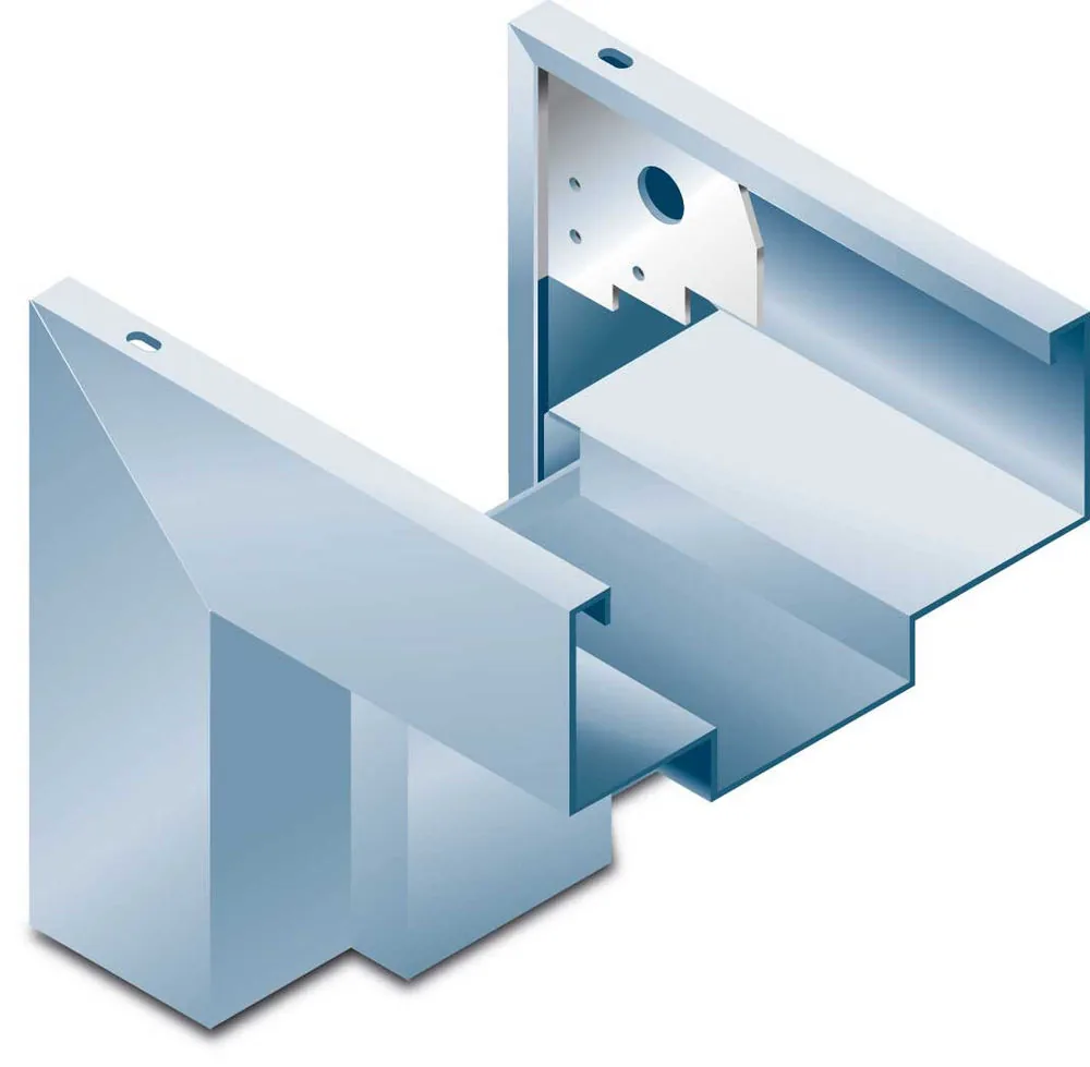 Curries C Series drywall hollow metal frame, corner detail