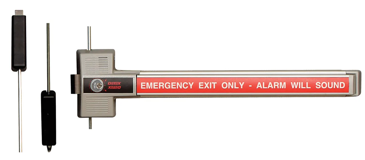 Detex ECL-230X-TDB exit control lock with top and bottom rods
