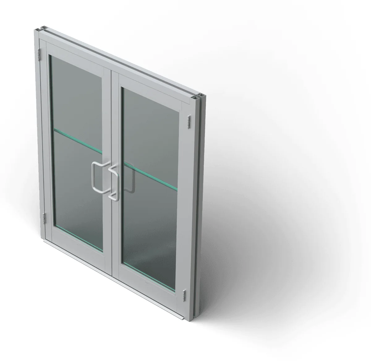 Kawneer 350/500 medium and wide stile entrance