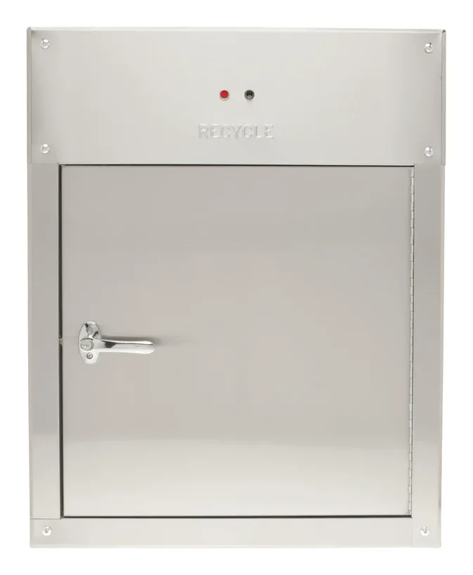 Midland Chutes 21" x 21" side-hinged intake door, electrically interlocked