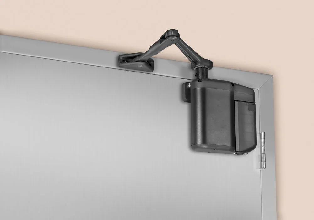 Norton 5800 Series low-energy operator on a door (Norton Rixson)