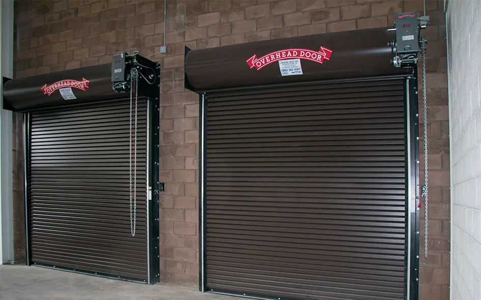Overhead Door rolling steel doors with RSX operators