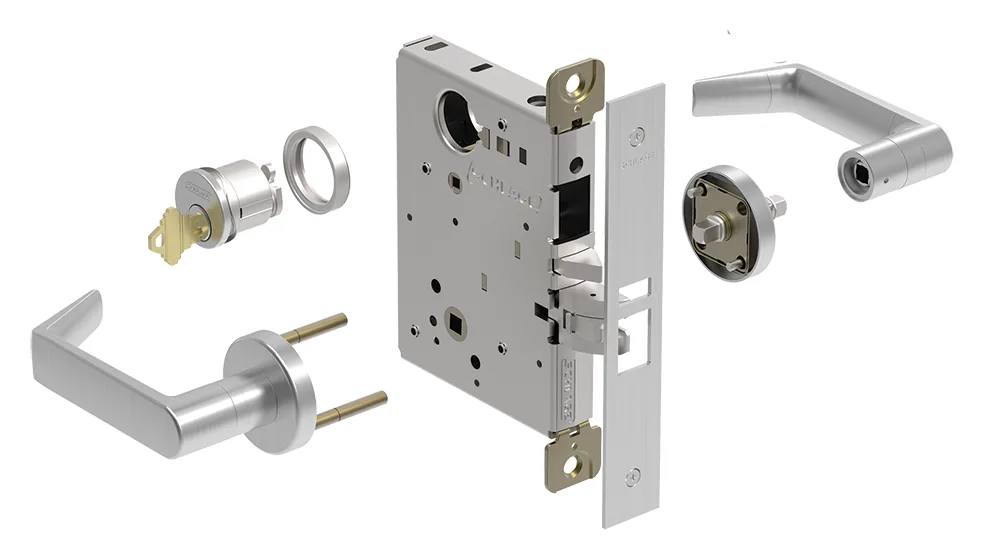 Schlage L9050 mortise lock with lever trim (L Series)