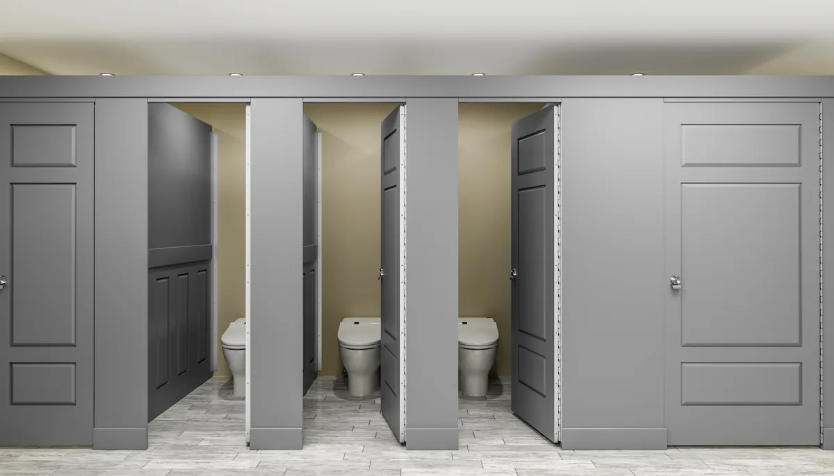 Scranton Products Aria solid plastic (HDPE) partitions