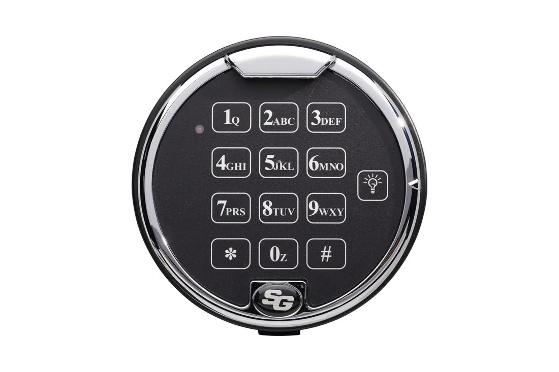 Sargent and Greenleaf 6120 Series electronic safe lock keypad