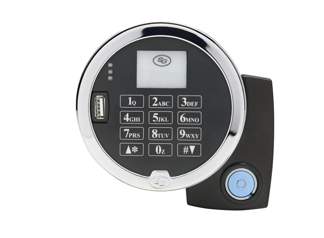 Sargent and Greenleaf A Series electronic safe lock with display